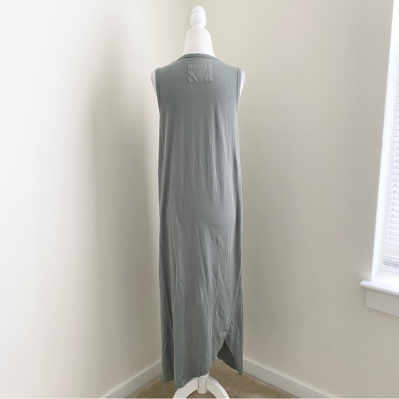 Frank & Eileen Green Sleeveless Sheath Dress with Slit - Picture 5 of 7